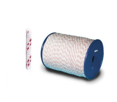 Trimline 6,0 mm, m/hj. hvid m/rød nist på 220 m spole