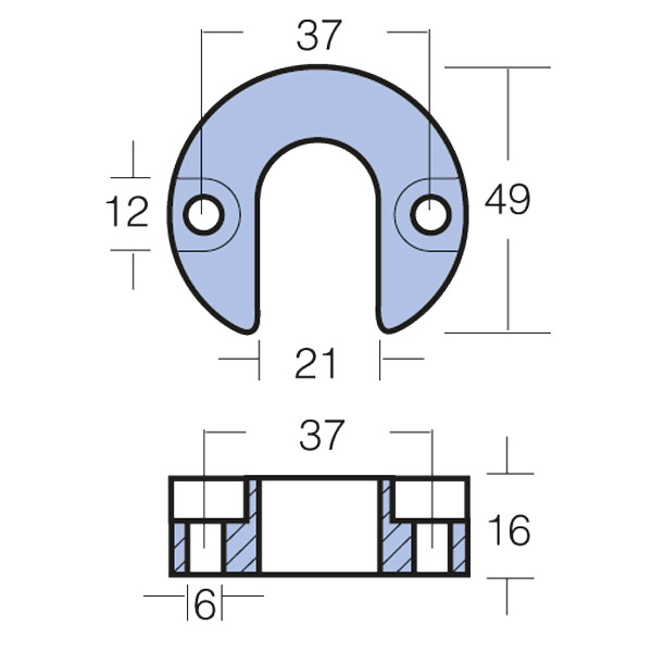 ZINKANODE MERCRUISER ALPHA ONE gen. II - Billede 2