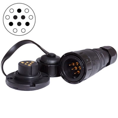 Quick dækstik 6-polet, max 12 Amp