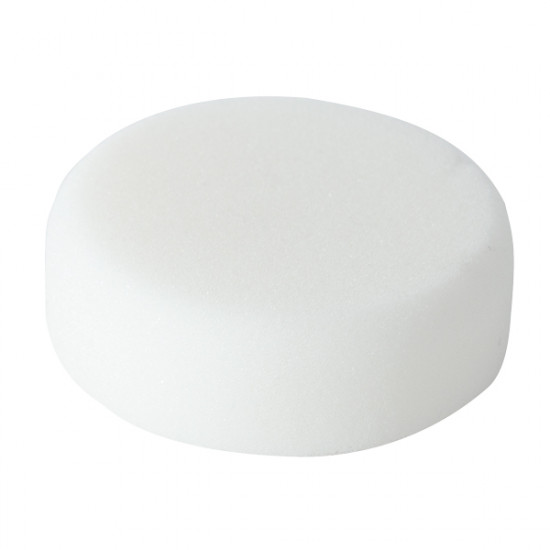1852 PROFESSIONEL POLERRONDEL HVID HÅRD Ø: 80 X 30 MM