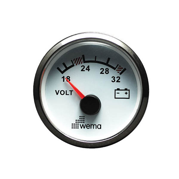 WEMA, Voltmeter 24 Volt HVID RF