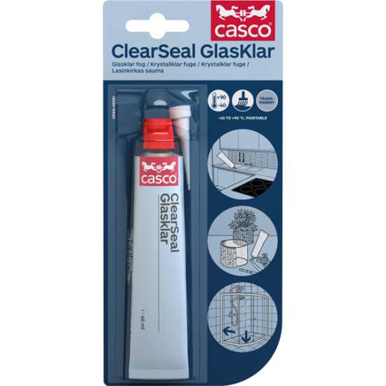 CASCO CLEAR SEAL GLASKLAR 40 ML TUBE