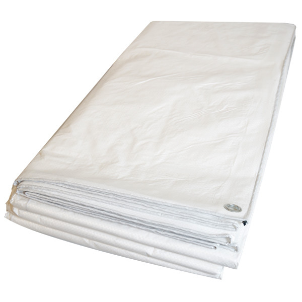Presenning Super Tarp Standard 160g/m2 hvid 2 x 3 meter