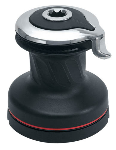 Harken Radial skødespil 15 1-gear sort alu. Self-Tailing