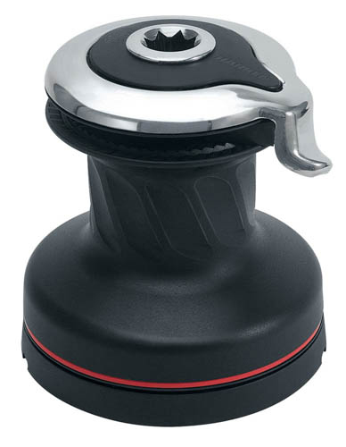 Harken Radial Skødespil 20 1-Gear sort alu. Self-Tailing