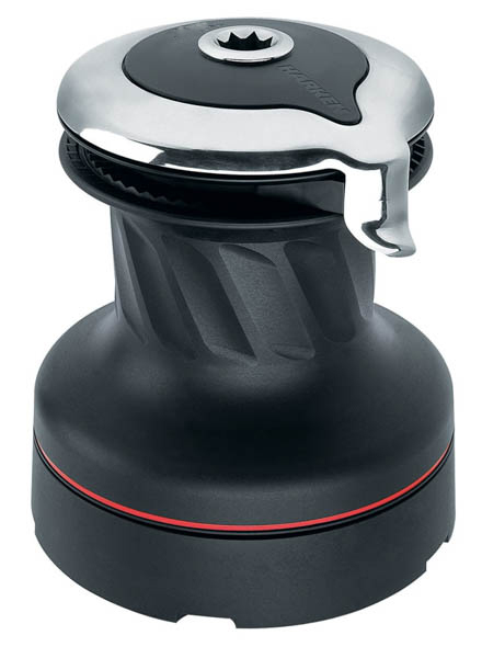 Harken Radial Skødespil 50 2-Gear sort alu. Self-Tailing