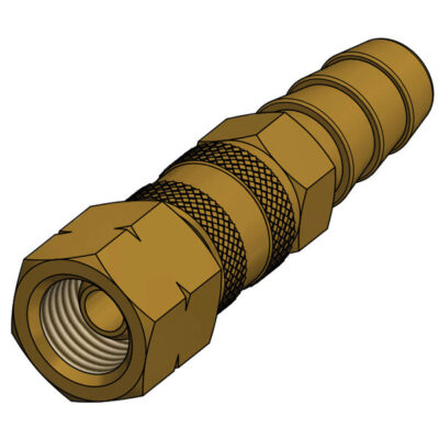 GAS QUICK CONNECTOR 1/4" GEVIND - Ø: 8 MM
