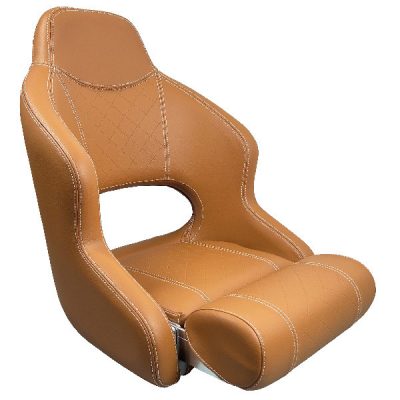 ESM Deluxe sport flip up sæde H52, Cognac