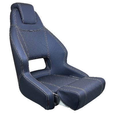 ESM RM52 flip up styrestol med navy marinevinyl