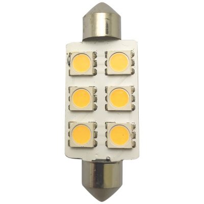 1852 LED pinolpære 42mm 10-36vdc 1,2/10W - 2 stk. pr. pk