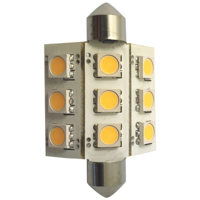 1852 LED pinolpære 42mm 10-36vdc 2/15W - 2 stk. pr. pk