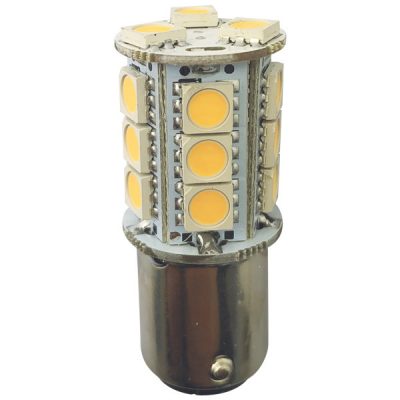 1852 LED pære Ba15D,10-36V 2,4/25W 2700K - 2 stk. pr. pk