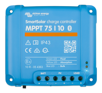 VICTRON MPPT SMART 75/10 REGULATOR 145WP 12V / 290WP 24V SCC075010060R