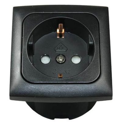 INDBYGNINGSSTIK 220 V KOMPLET SORT