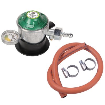 Gasregulator basic med manometer & 2 meter slange Ø:10mm