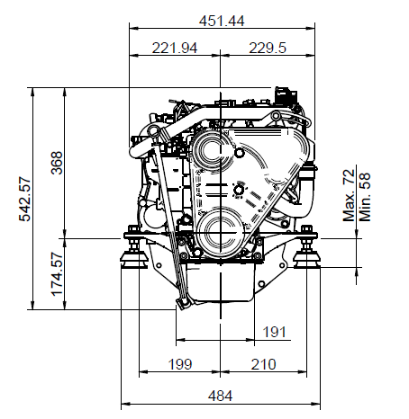 SOLÉ MINI-29 V6 MOTOR TMC-40P 2.60:1 GEAR 29 HK - Billede 6