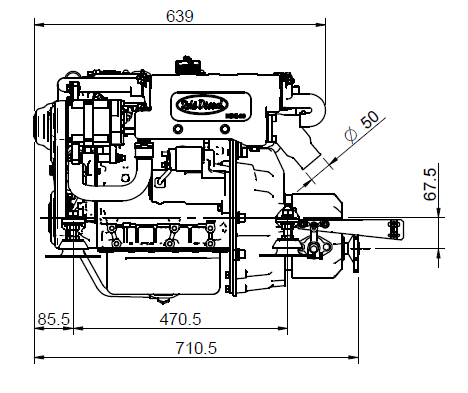 SOLÉ MINI-29 V6 MOTOR TMC-40P 2.60:1 GEAR 29 HK - Billede 5