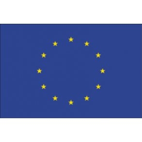 Gæsteflag, Europa 20 x 30 cm