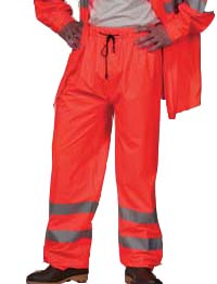 REGNBUKSER M/REFLEKS COMFORT STRETCH FL. ORANGE - STR. M