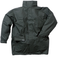 OCEAN JAKKE PU FARVE OLIVEN STR. XL