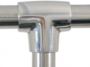 T-STYKKE Ø: 25 MM - 90 GRADER RUSTFRIT STÅL