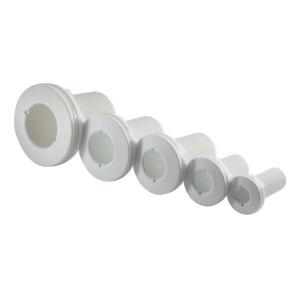 SKROGGENNEMFØRING HVID 1/2" - 65 MM TRUDESIGN