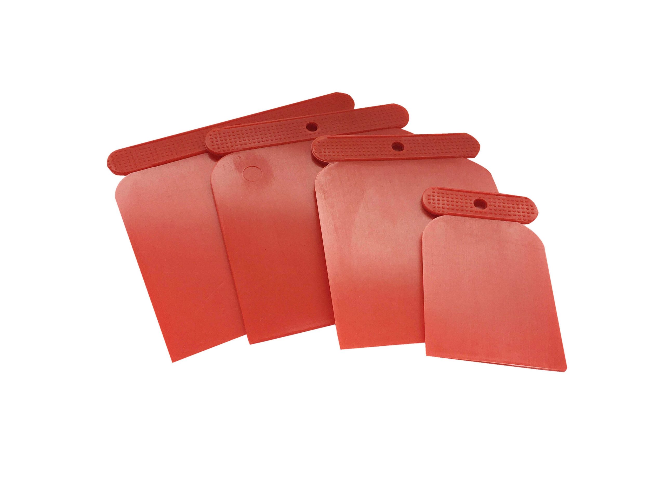 Plastikspartel 4 stk gule forskellig str.